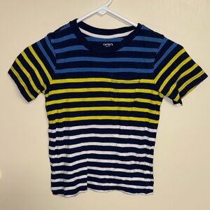 Carter's Navy and Yellow Striped Tee